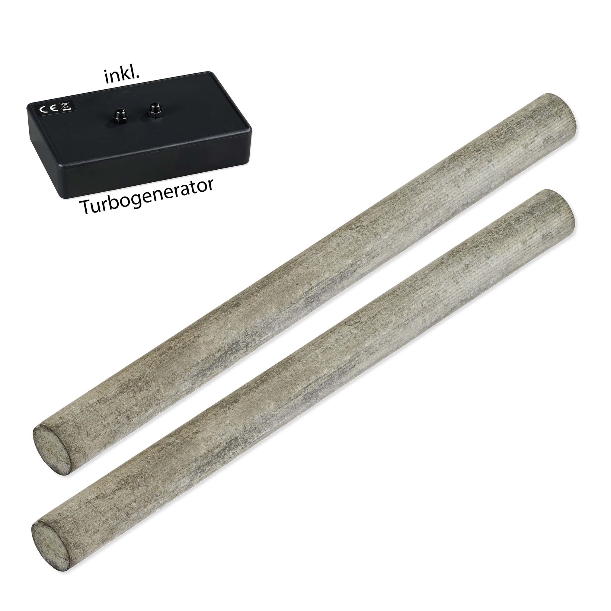 Mangan-2x_100x8mm-Turbo Mangan Elektroden + 1 Turbogenerator – Bild 1