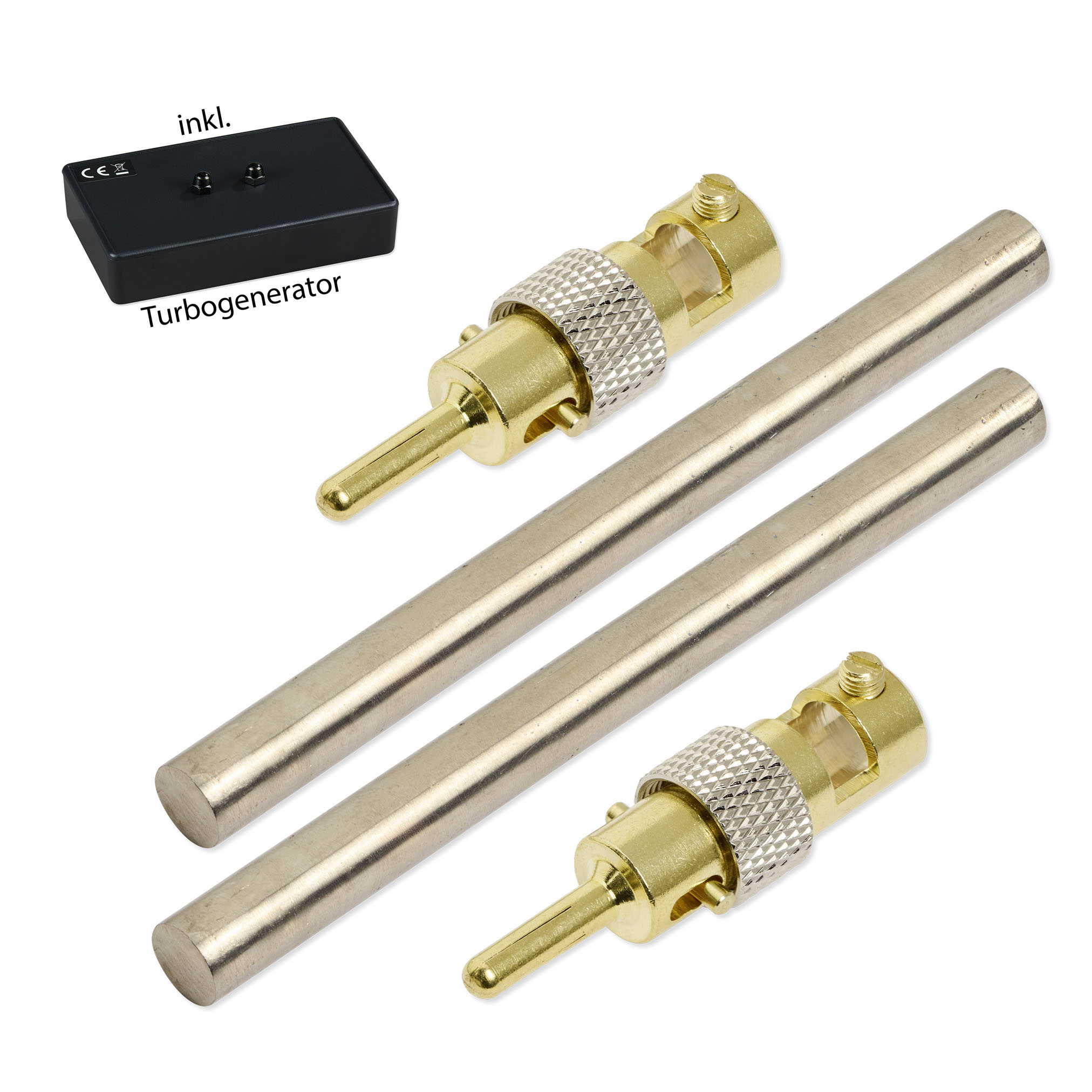 Bismut_100x8mm_2-Stecker+Turbo 2 Bismuth Elektroden + 1 Turbogenerator – Bild 1