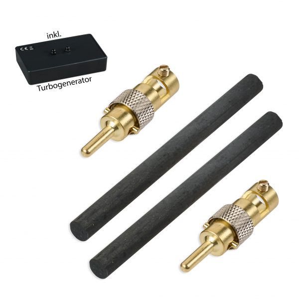 Bor Elektroden 10,0 cm x 8,0 mm (1 Paar) mit Turbogenerator 6.0