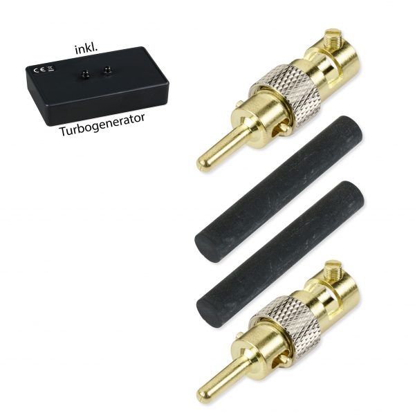 Bor Elektroden 5,0 cm x 8,0 mm (1 Paar) mit Turbogenerator 6.0