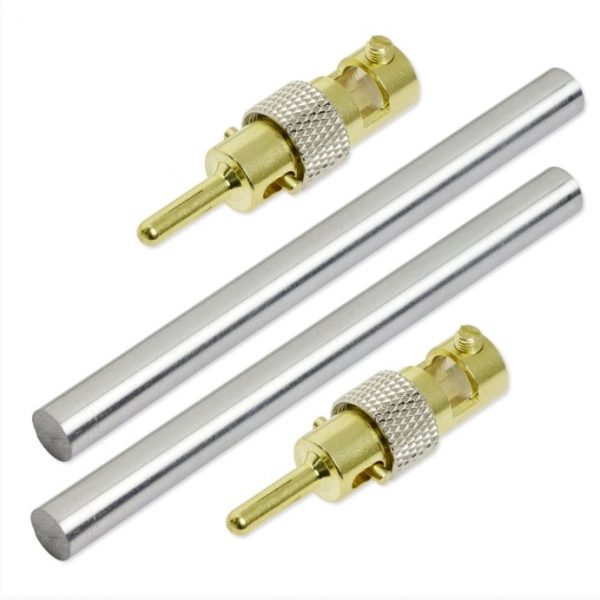 Chrom Elektroden 10,0 cm x 8,0 mm (1 Paar)