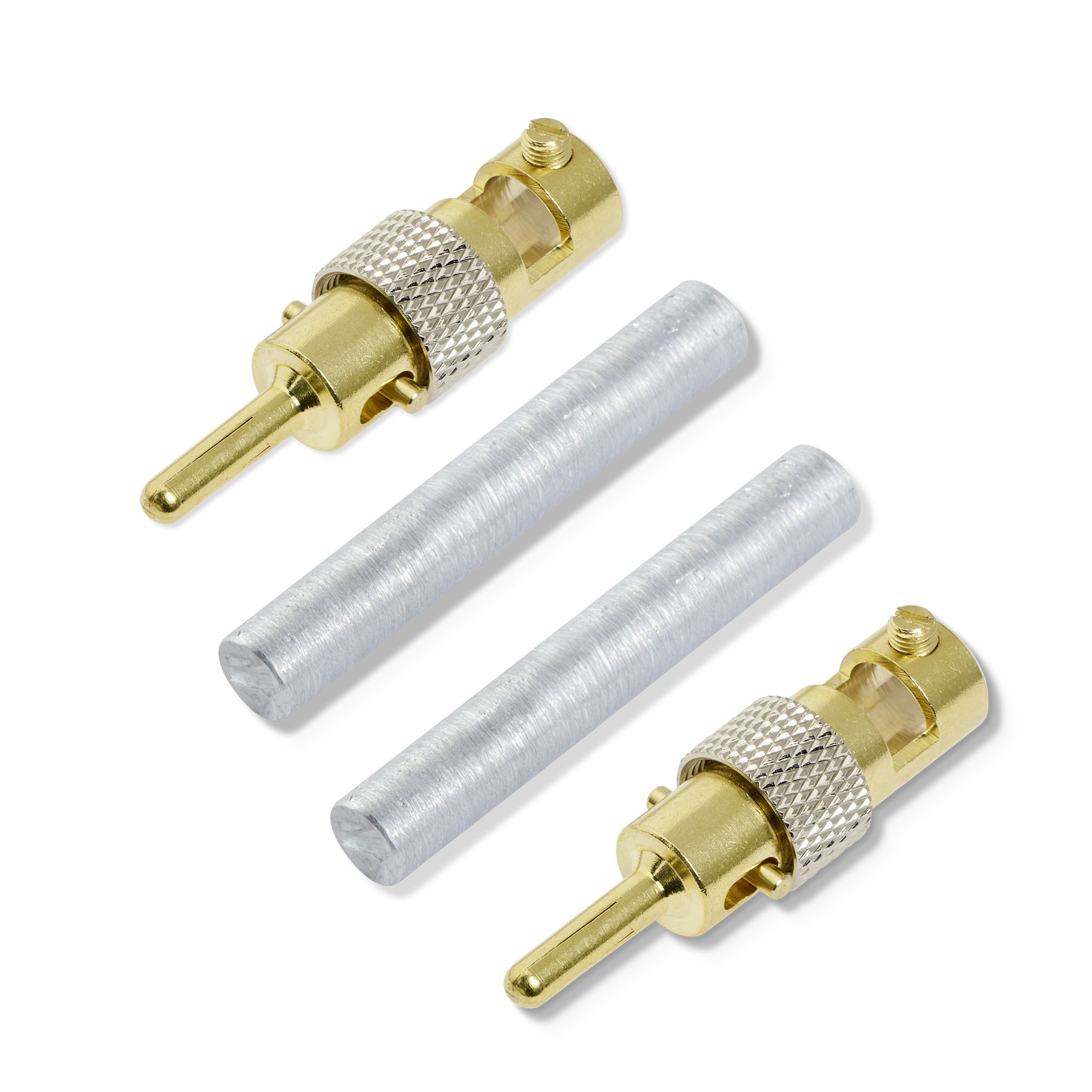 Gallium_50x8mm_2-Stecker.jpg Gallium Elektroden 5,0 cm x 8,0 mm (1 Paar) – Bild 1