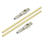 Gold Elektroden 8,2 cm x 2,5 mm (1 Paar)