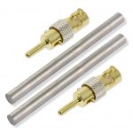 Molybdän Elektroden 10,0 cm x 8,0 mm (1 Paar)