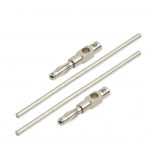 Zinn Elektroden 8,2 cm x 2,5 mm (1 Paar)