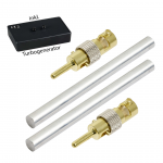 Aluminium Elektroden 10,0 cm x 8,0 mm (1 Paar) mit Turbogenerator 6.0