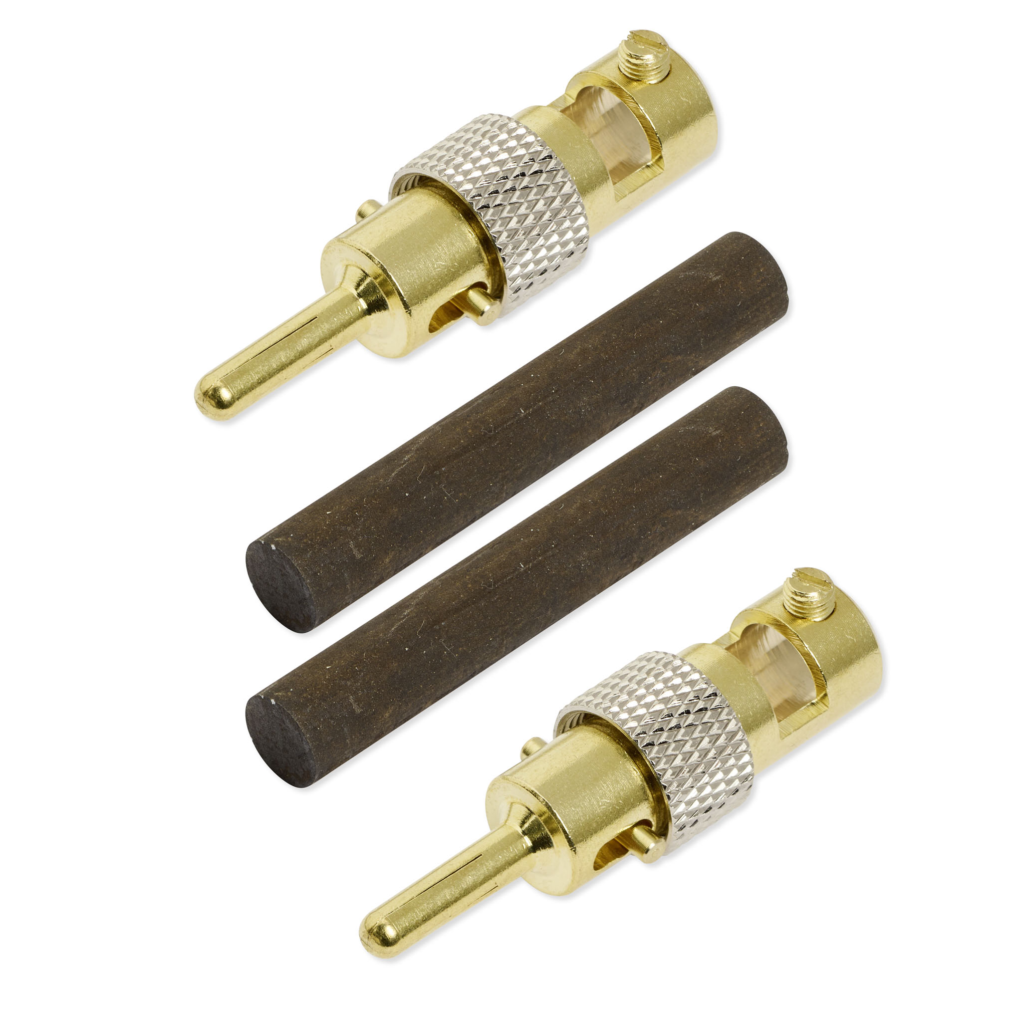 Mangan_50x8mm_2Stecker Mangan Elektroden 5,0 cm x 8,0 mm (1 Paar) – Bild 1
