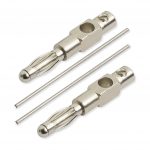 Rhodium Elektroden 4,1 cm x 1,0 mm (1 Paar)