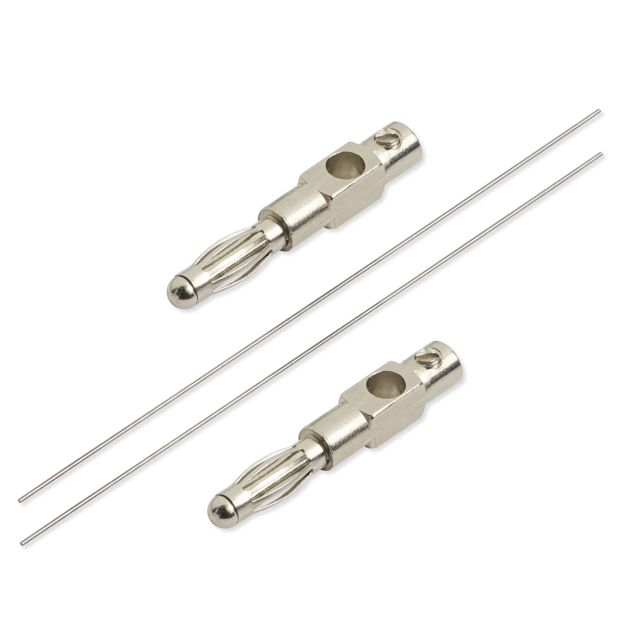 Rhodium_82x0,5mm_2Stecker Rhodium Elektroden 8,2 cm x 0,5 mm (1 Paar) – Bild 1