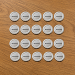 Twist Deckel für Flaschen, Farbe silber, Aufdruck Aluminium, 20 Stück