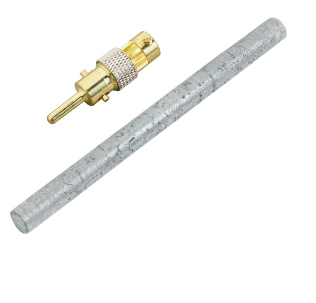 Gallium_82cm_8mm_2stecker_1Stueck Gallium Elektroden 8,2 cm x 8,0 mm (1 Stab) – Bild 1