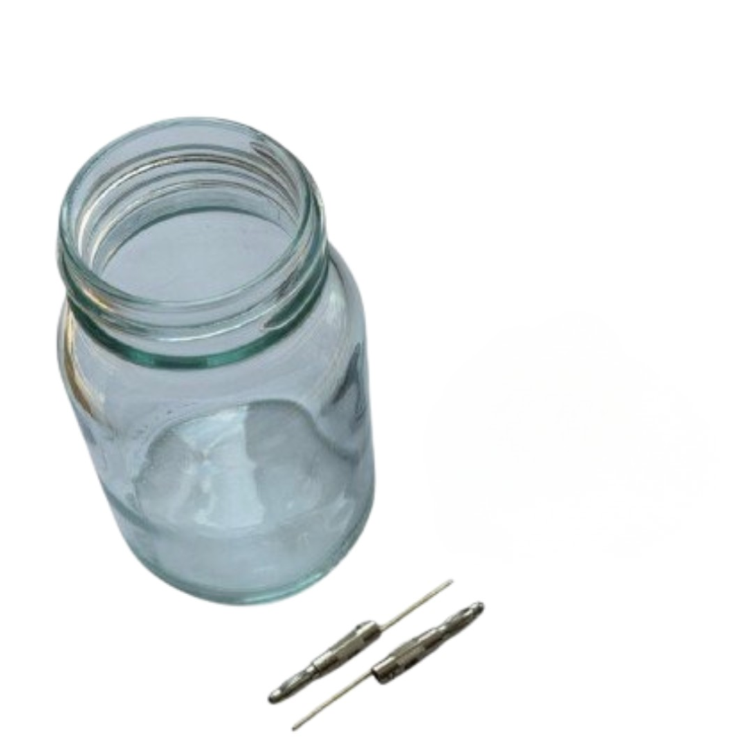 Gold-Elektroden-27-cm-x-10-mm-1-Paar-inkl.-Flasche-250-ml (1) Gold Elektroden 2,7 cm x 1,0 mm (1 Paar) inkl. Flasche 250 ml ohne Deckel – Bild 1