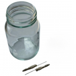 Iridium Elektroden 2,7 cm x 1,0 mm (1 Paar) inkl. Flasche 250 ml ohne Deckel