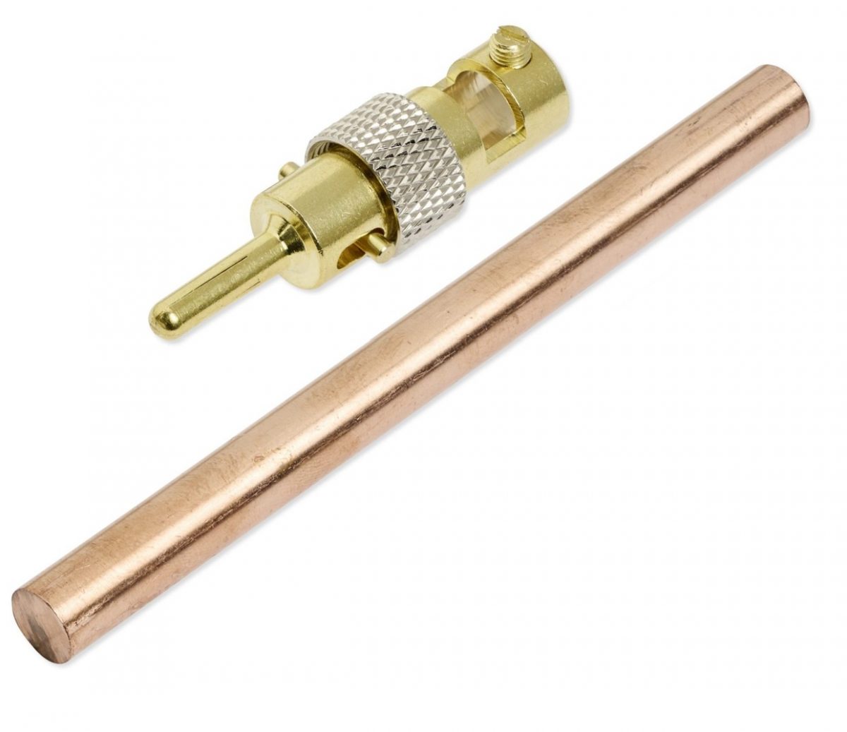 Kupfer_100x8mm_1Stecker-1200x1037 Kupfer Elektroden 10,0 cm x 8,0 mm (1 Stab) – Bild 1
