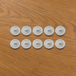 Twist Deckel für Flaschen, Farbe silber, Aufdruck Silber, 10 Stück