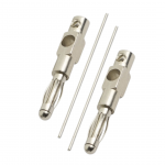 Silber Elektroden 4,1 cm x 2,5 mm (1 Paar)
