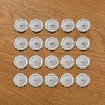 Twist Deckel für Flaschen, Farbe silber, Aufdruck Zinn, 20 Stück